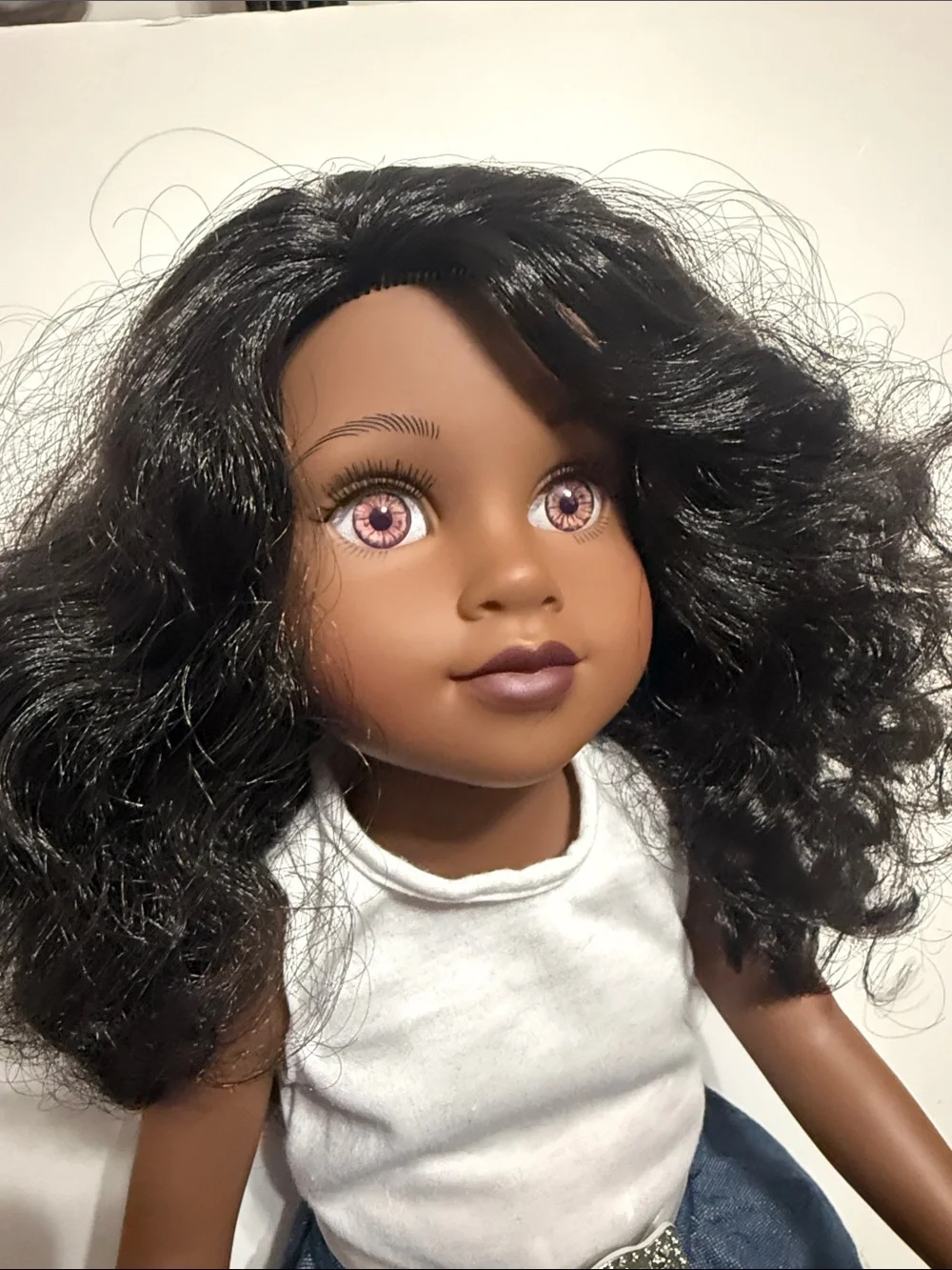 Journeygirls Doll in White Top & Blue Skirt